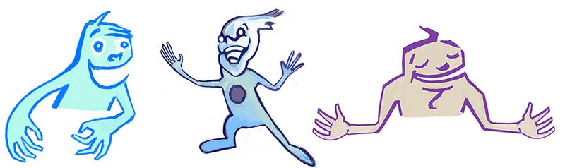 Cartoony Character Logos
